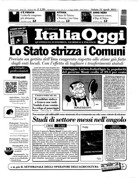 Italia oggi : quotidiano di economia finanza e politica